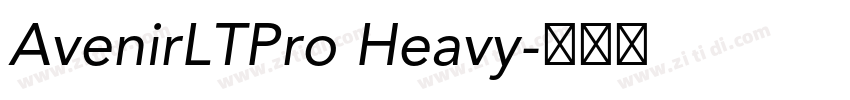 AvenirLTPro Heavy字体转换
